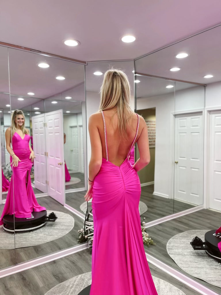 Perri Gown #918 Neon Pink