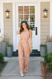 Ansel Terracotta Pleat Pants