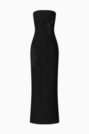 Evee Strapless Maxi Dress in Black