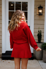 Holly Sweater Set Red