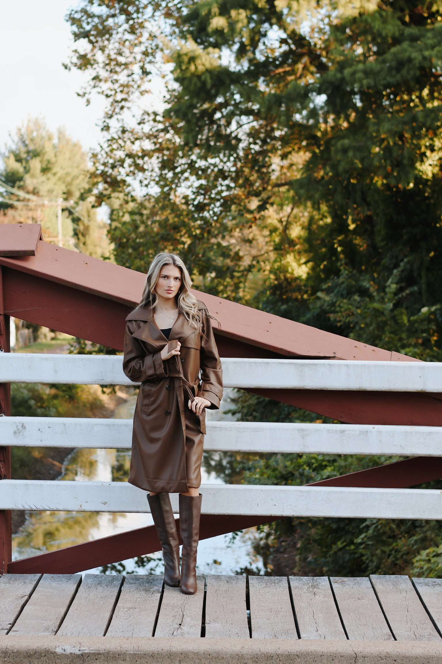 Ilia Trench Coat Dark Brown – Giana Rose Couture