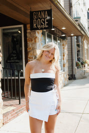 Aria Top Black/ White