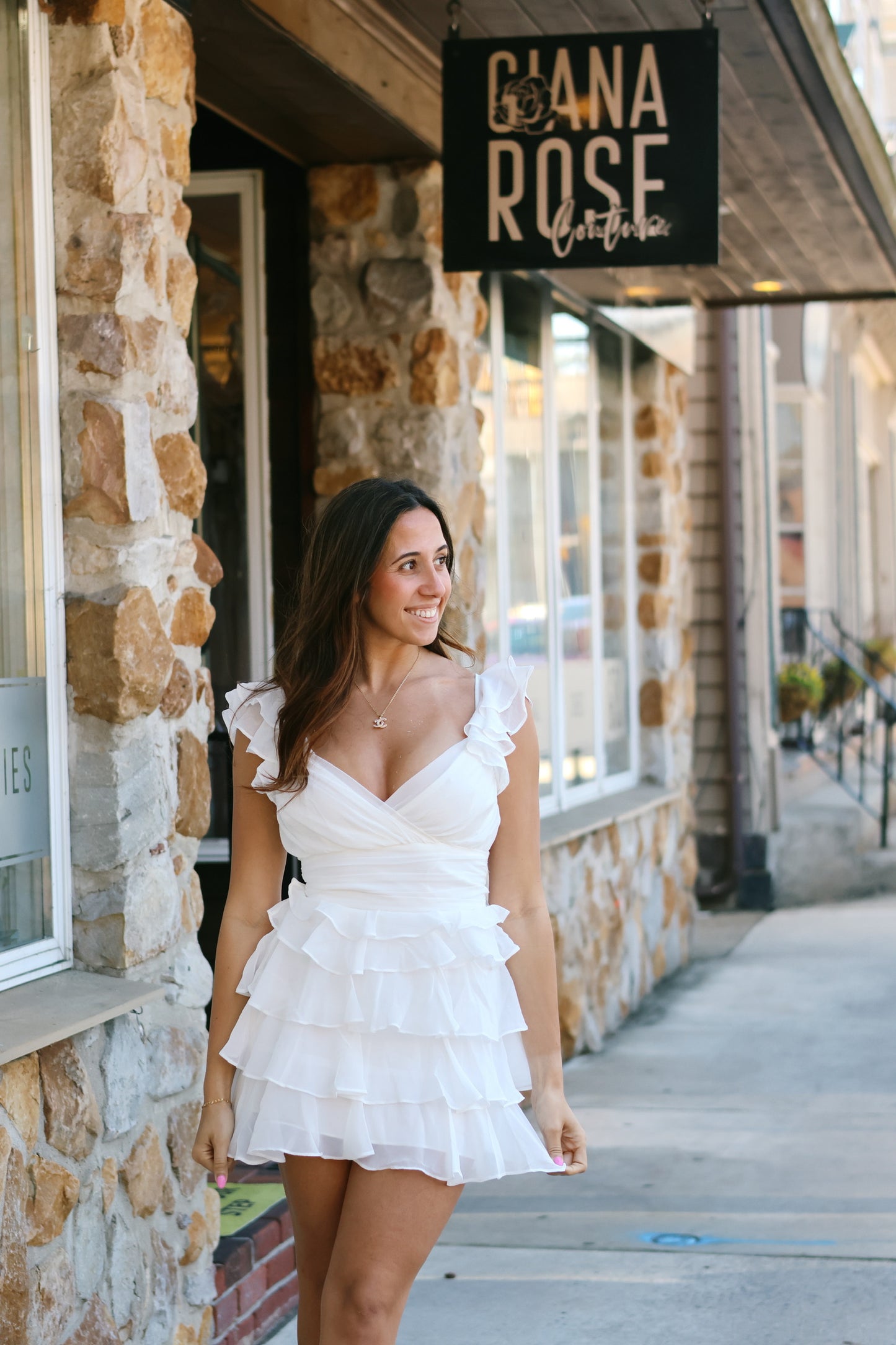 Nora Mini Dress White