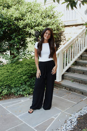 Easy Breezy Linen Pants Black