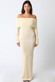 Tara Open Knit Dress: Ecru