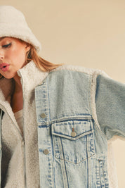Aspen Denim Sherpa Jacket