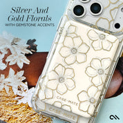 Case-Mate MagSafe Portable Charger Power Bank: Floral Gems