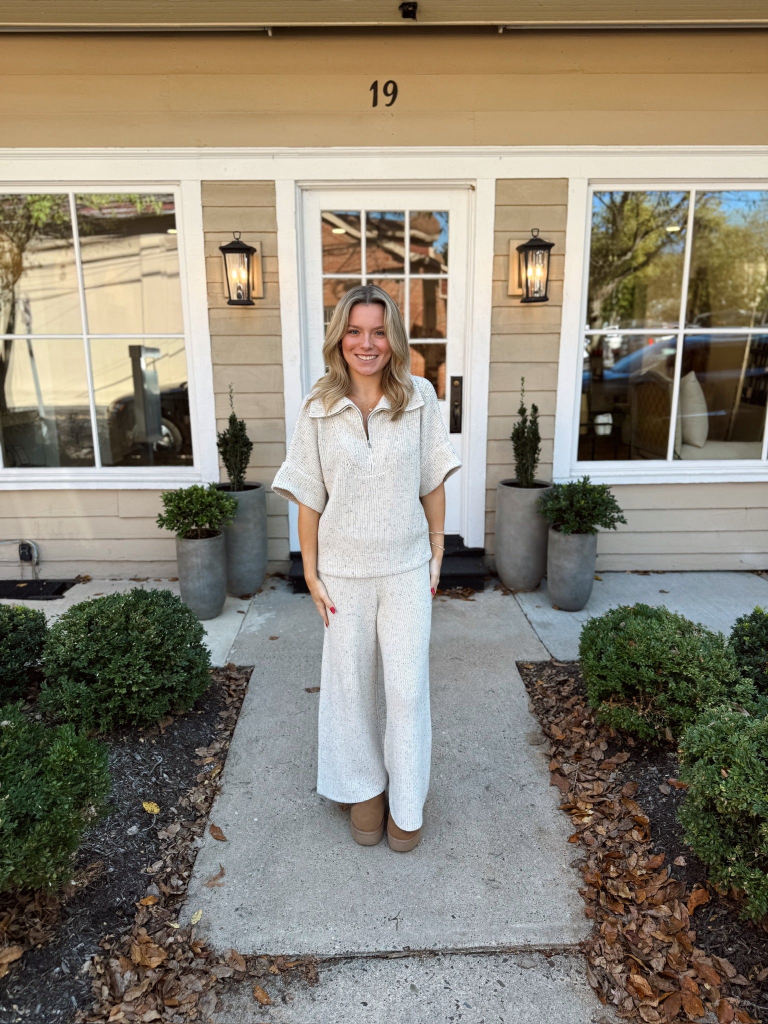 Salt and Pepper Sweater Set