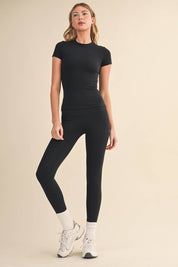 Performance Fitted Tee: Black