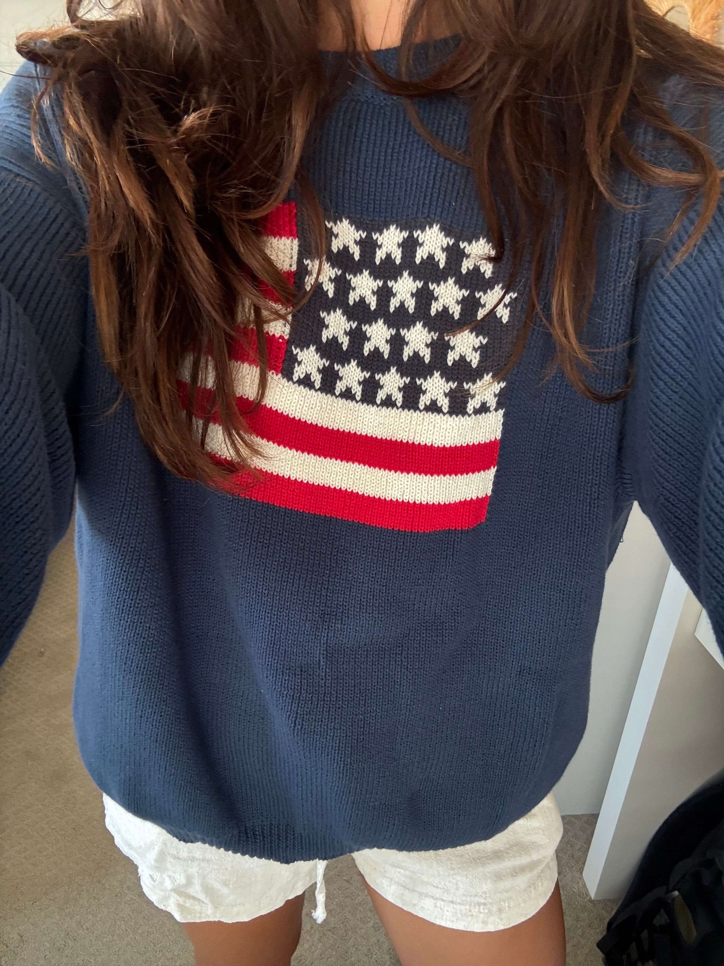 Home of the Free Sweater Navy