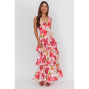 Rayne Ruffle Maxi Pink Floral