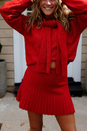 Holly Sweater Set Red