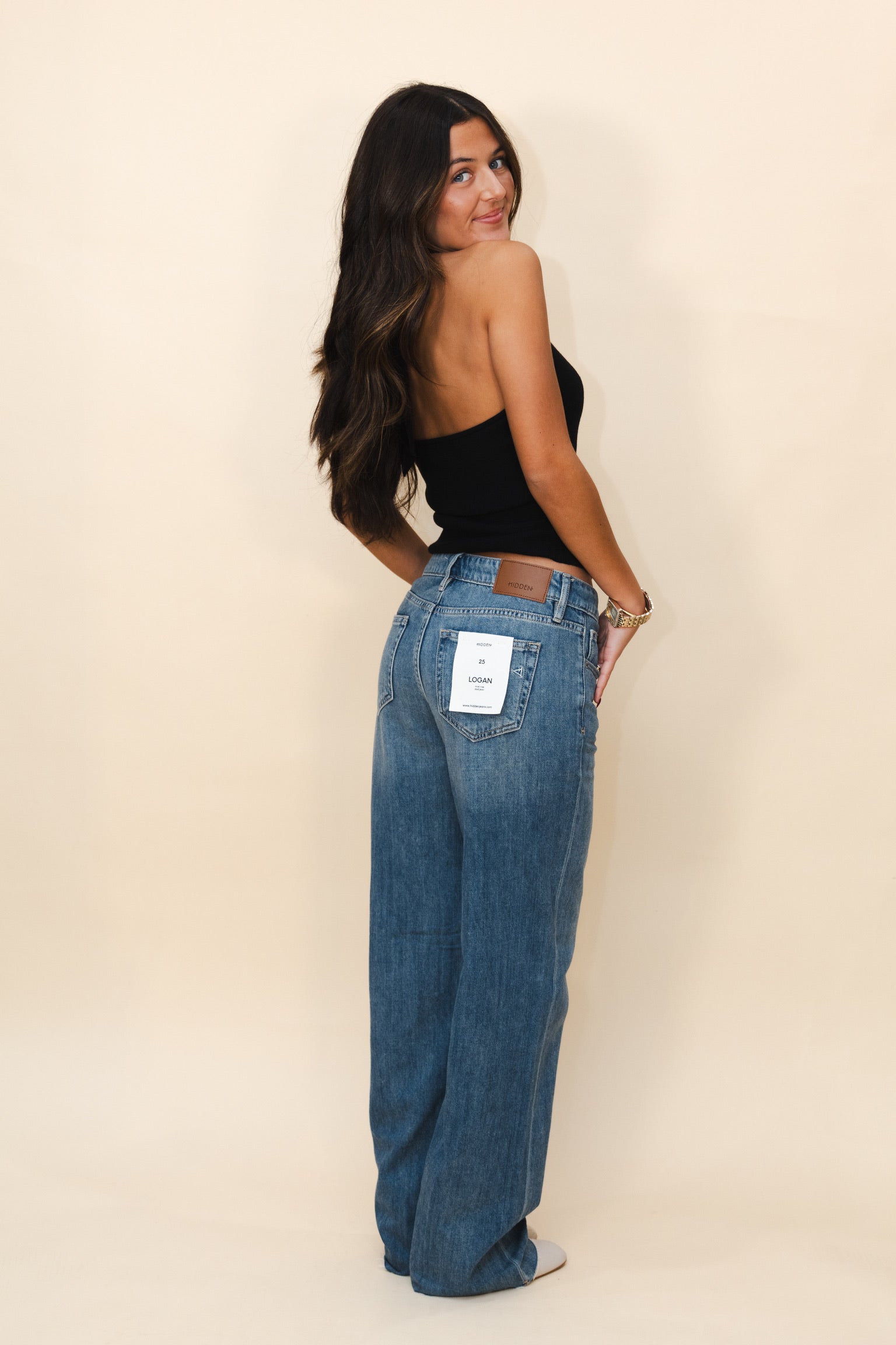 Logan Medium Wash Super Soft Dad Jean 32"