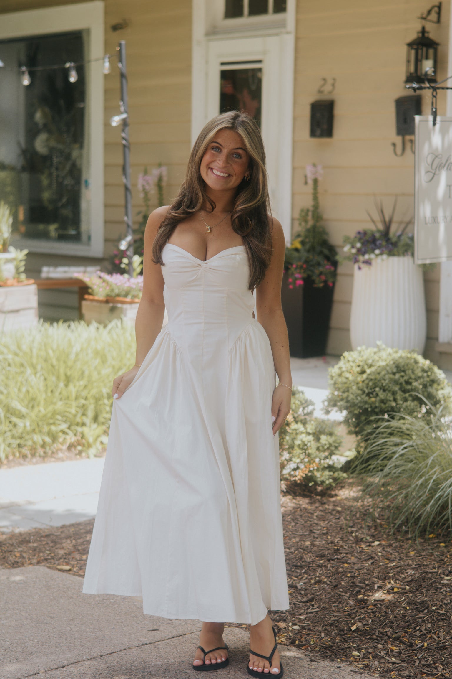 Destine Dress | Ivory | NIA