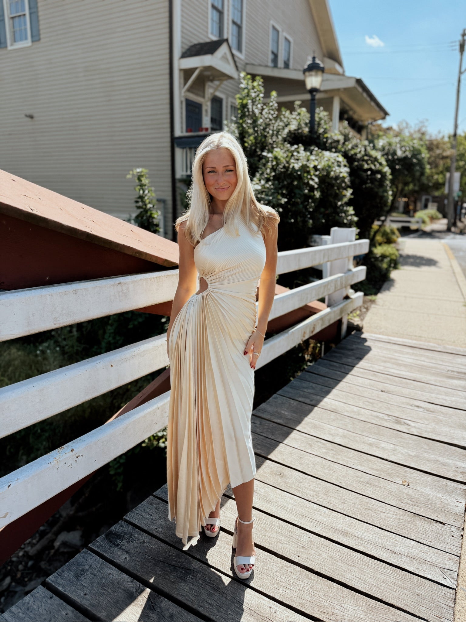 Limone One Shoulder Maxi