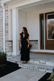 Sai Tiered Dress in Black | Lulus