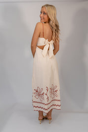 Coastal Chic Maxi Oat/Red