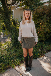 Riverfront Surplus Mini Skirt | Beech Leaves | Free People