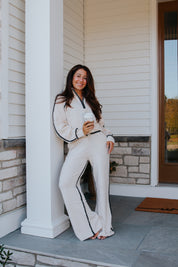 Sunday Chic Quarter Zip Sweater Vintage Havana