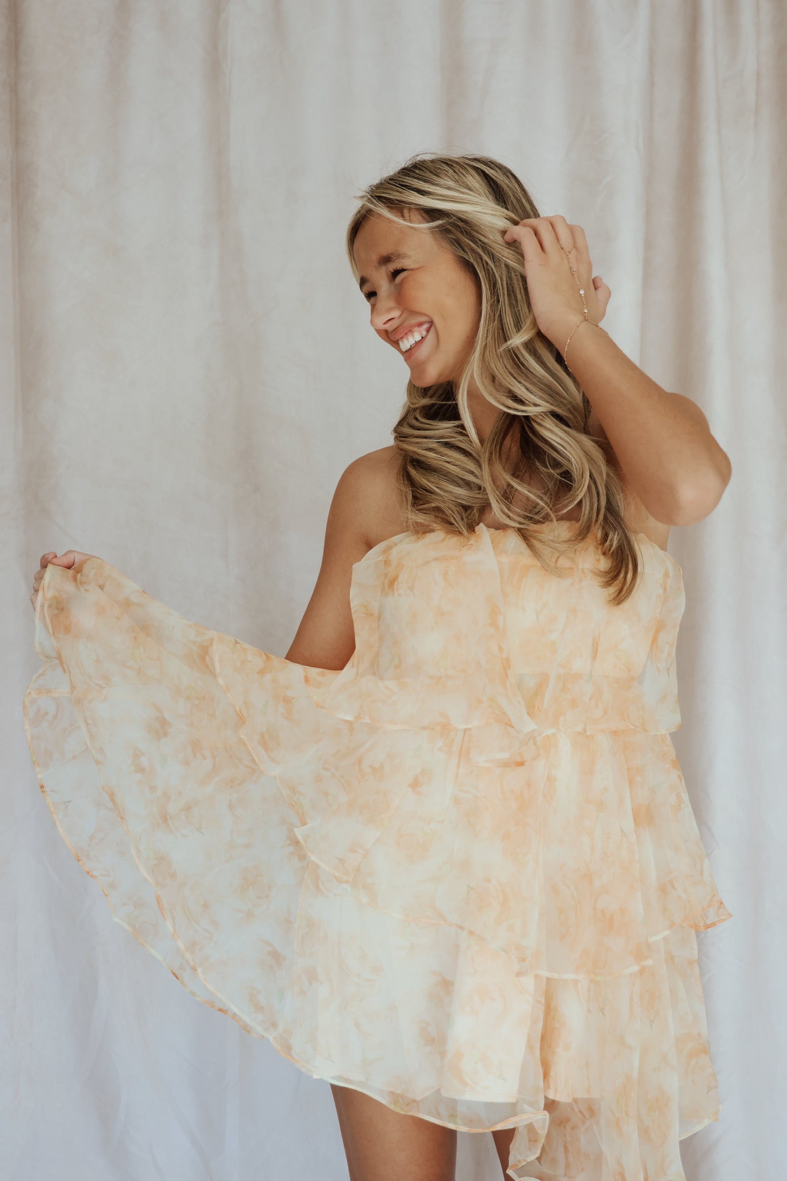 Best for Brunch Mini Dress Orange Multi L Best for Brunch Mini Dress Orange Multi L