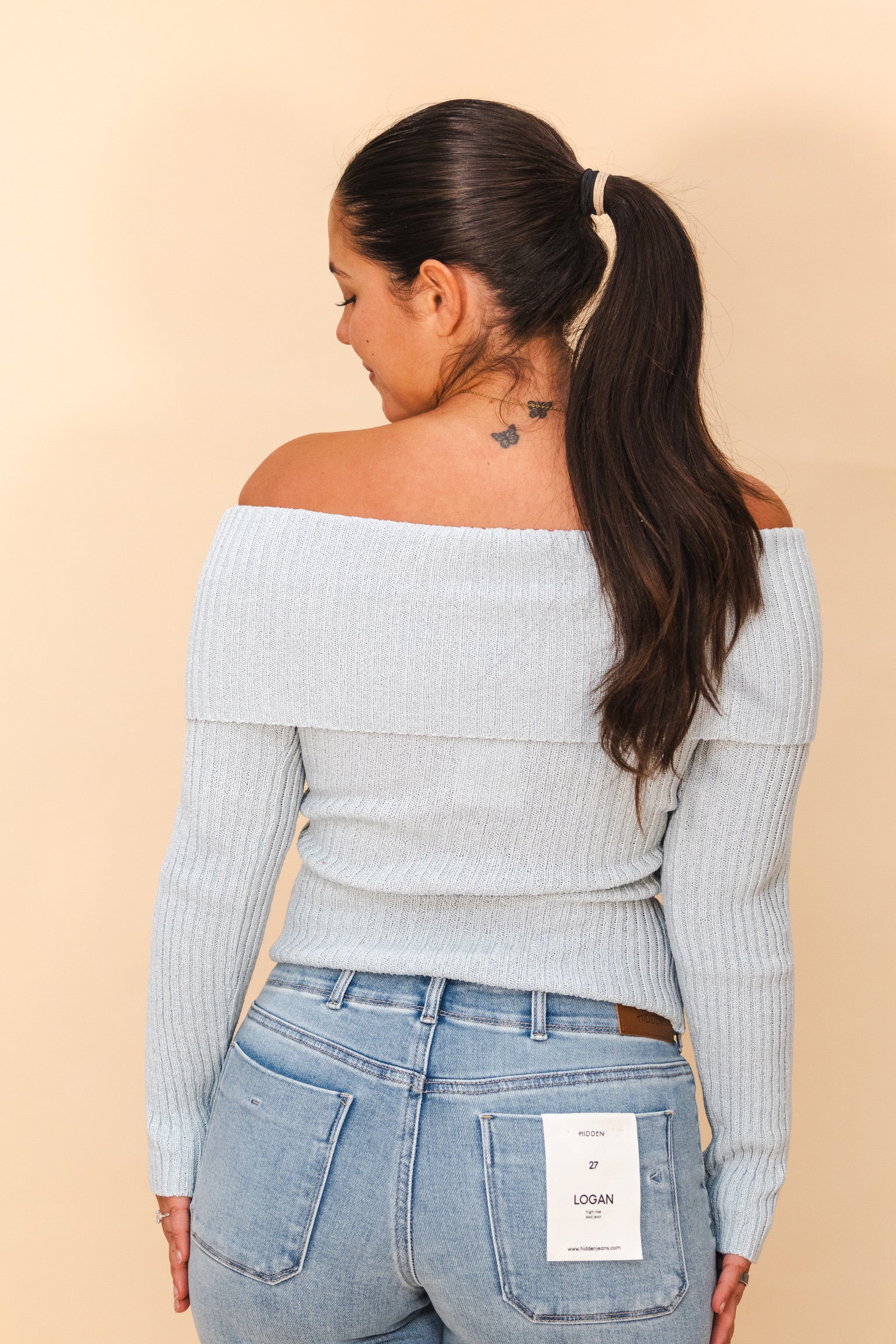 Warm Sugar Sweater Light Blue