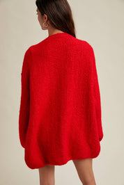 Cozy Cardi Red