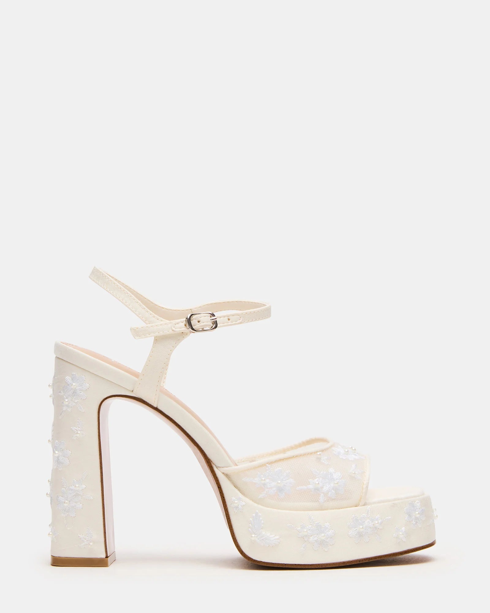 LIANDRA EMBELLISHED WHITE MESH | Steve Madden