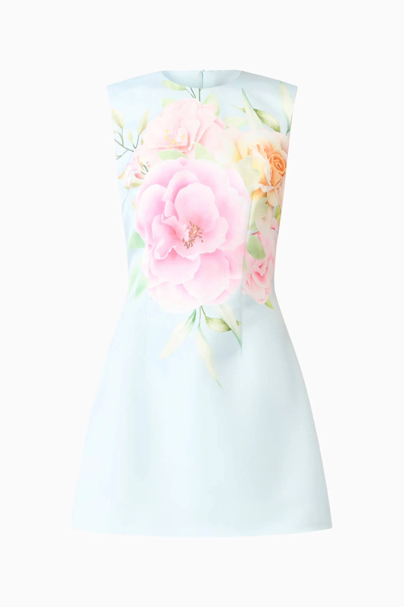 Harper Shift Mini Dress in Baby Blue Floral By Elliatt