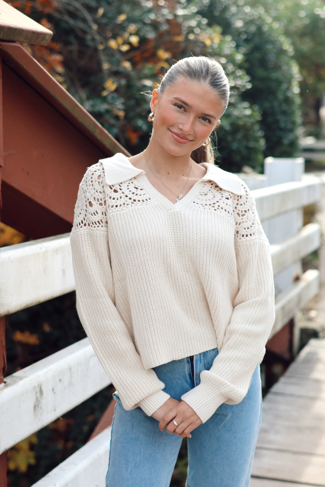 Crochet and Play Sweater Natural