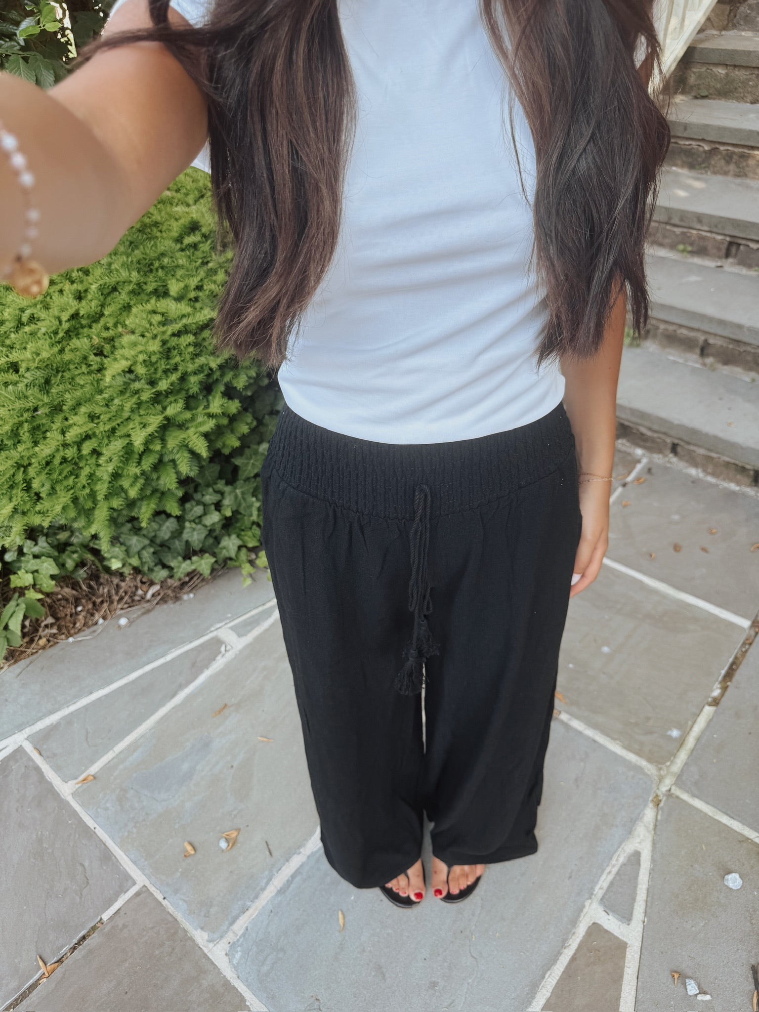 Easy Breezy Linen Pants Black