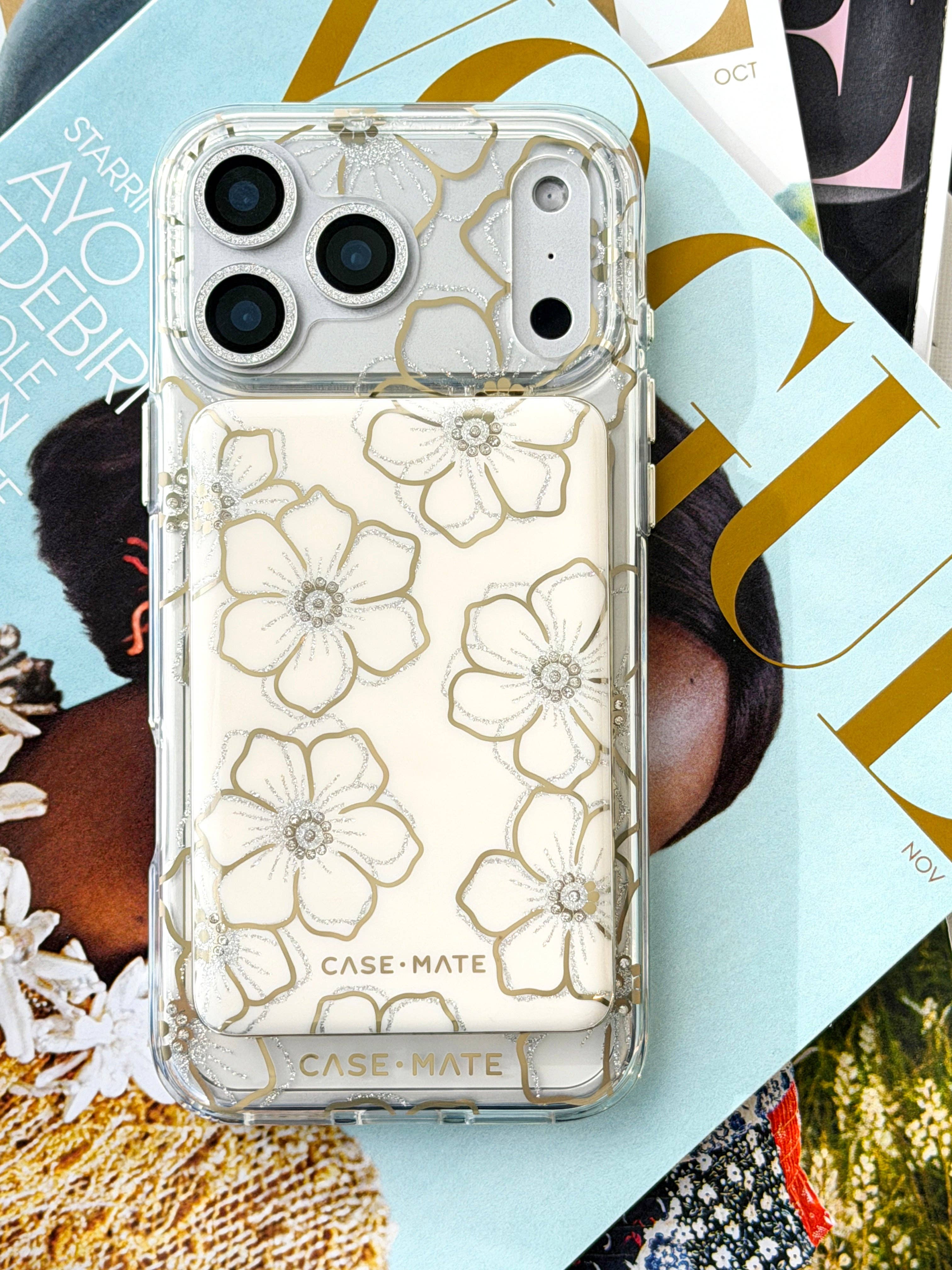 Case-Mate MagSafe Portable Charger Power Bank: Floral Gems