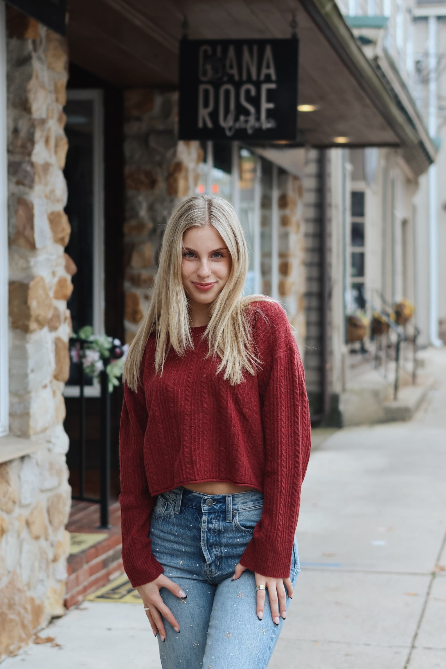 Lodge Sweater Burgundy