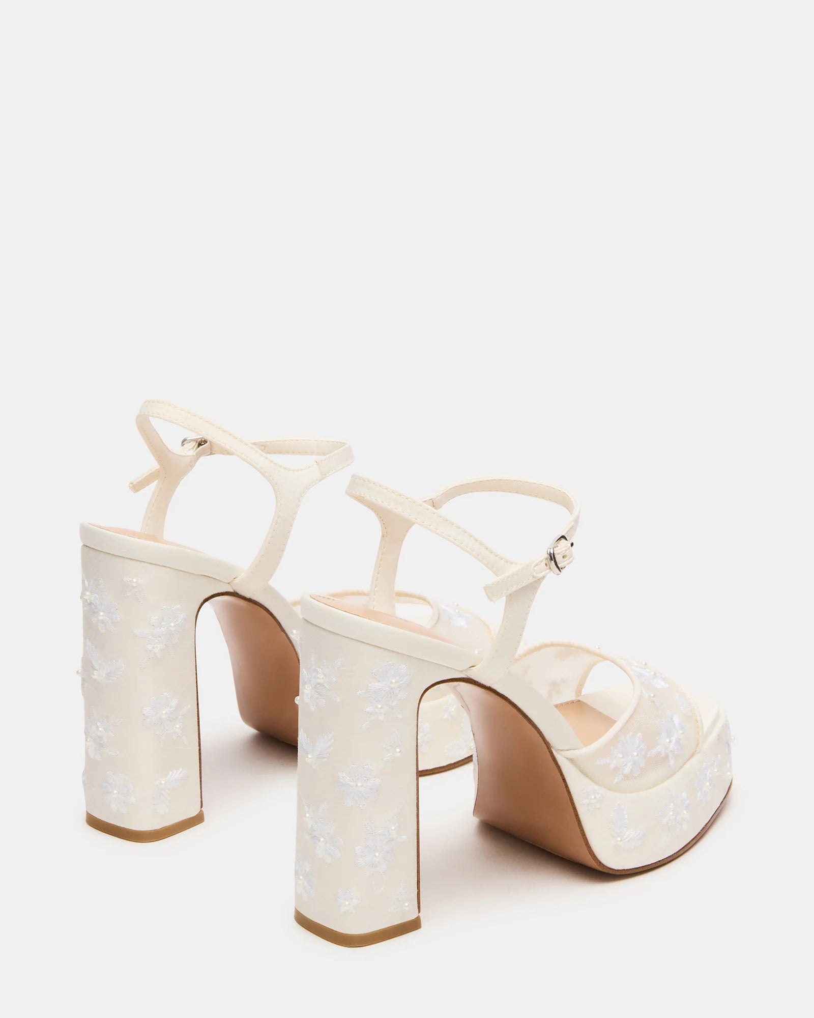 LIANDRA EMBELLISHED WHITE MESH | Steve Madden