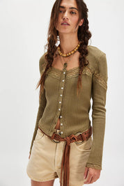 Let's Party Cardi Gothic Olive