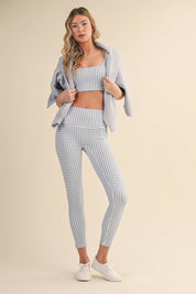 Knit Button Up Cardigan Sweater Blue