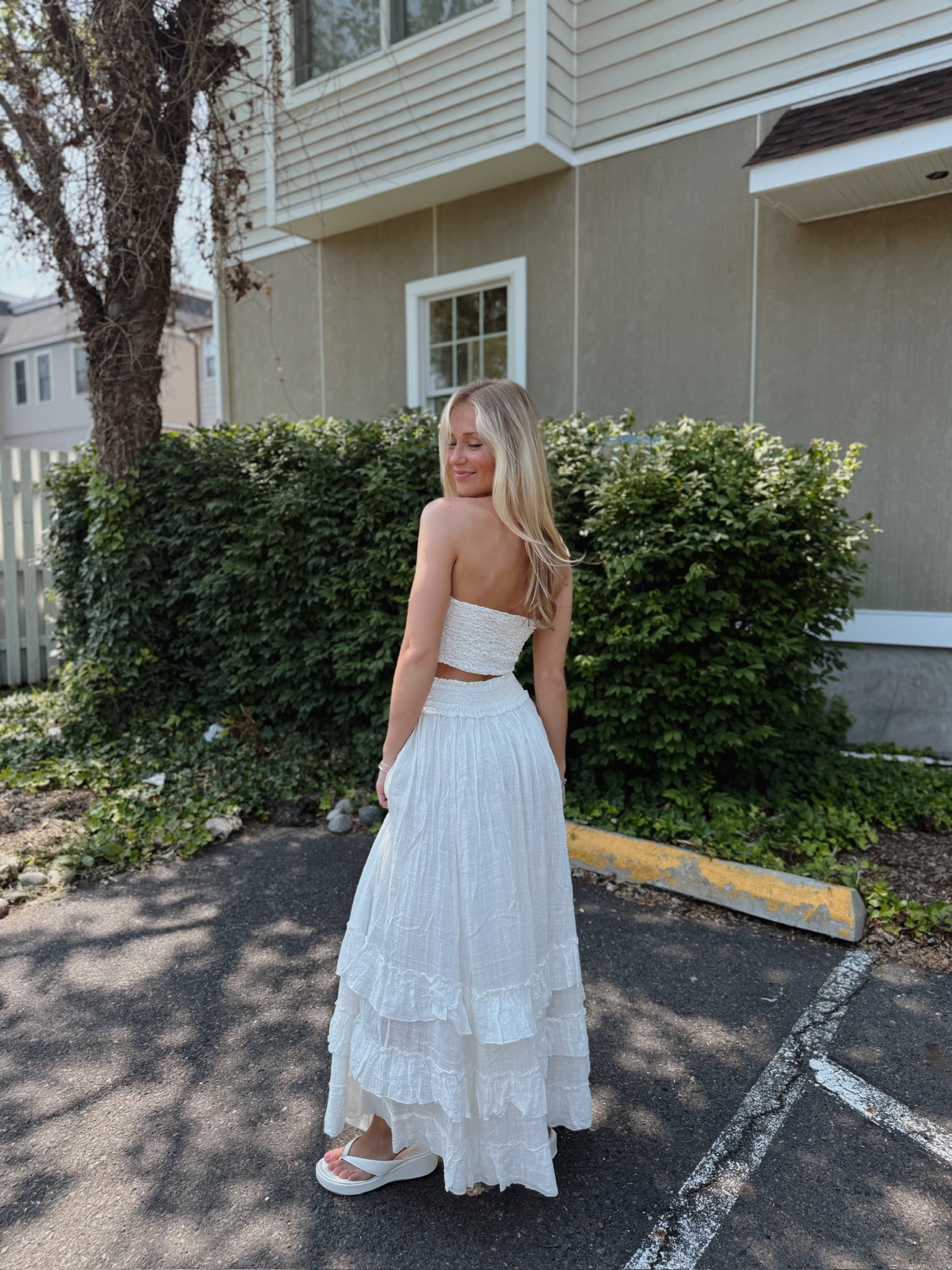 Brynn Maxi Skirt White FP