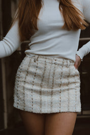 The Plaza Skort Ivory