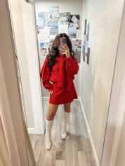 Holly Sweater Set Red