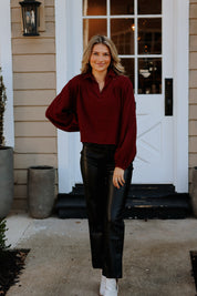 Lyssy Top Burgundy