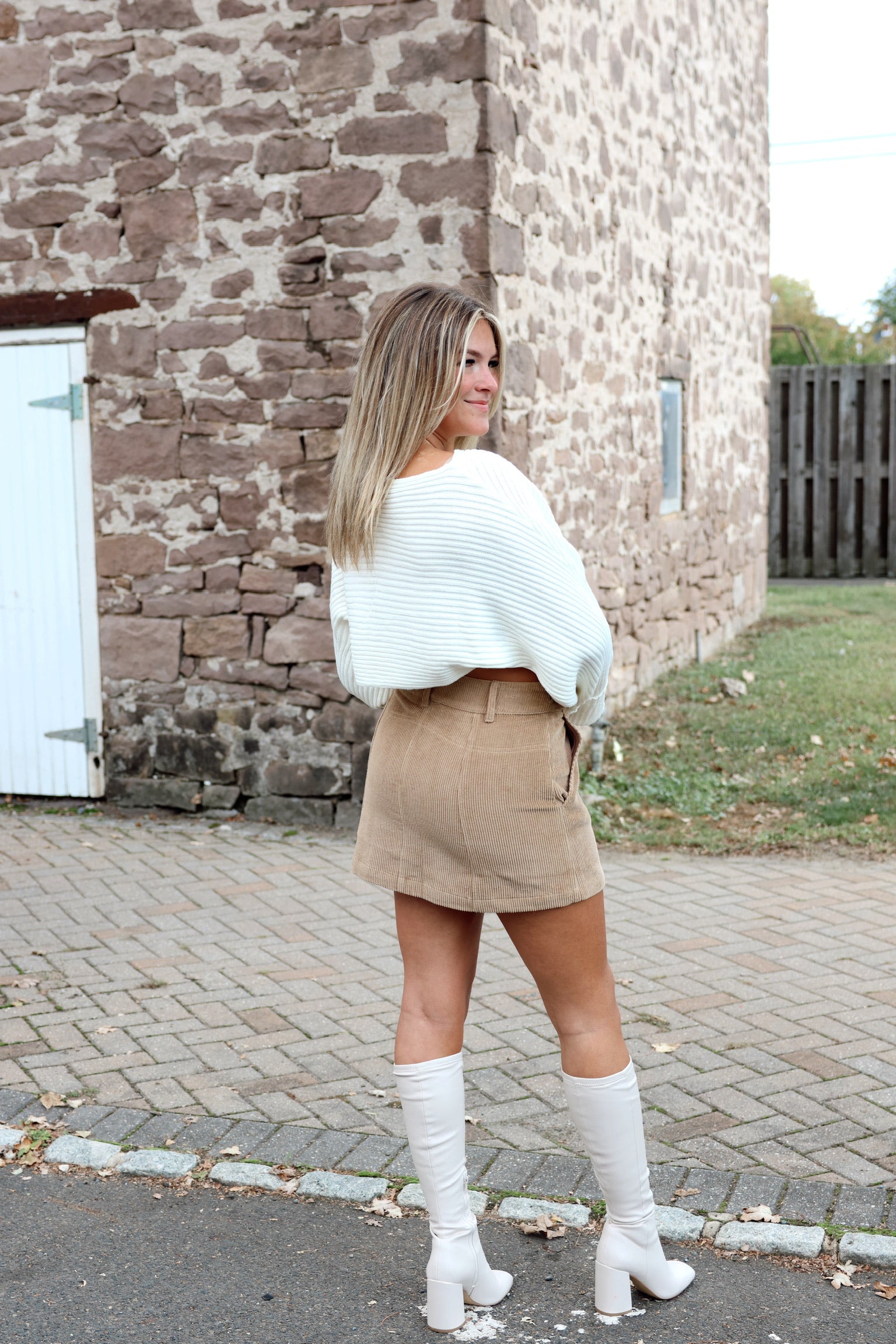 Slight Chill Slouchy Sweater Ivory