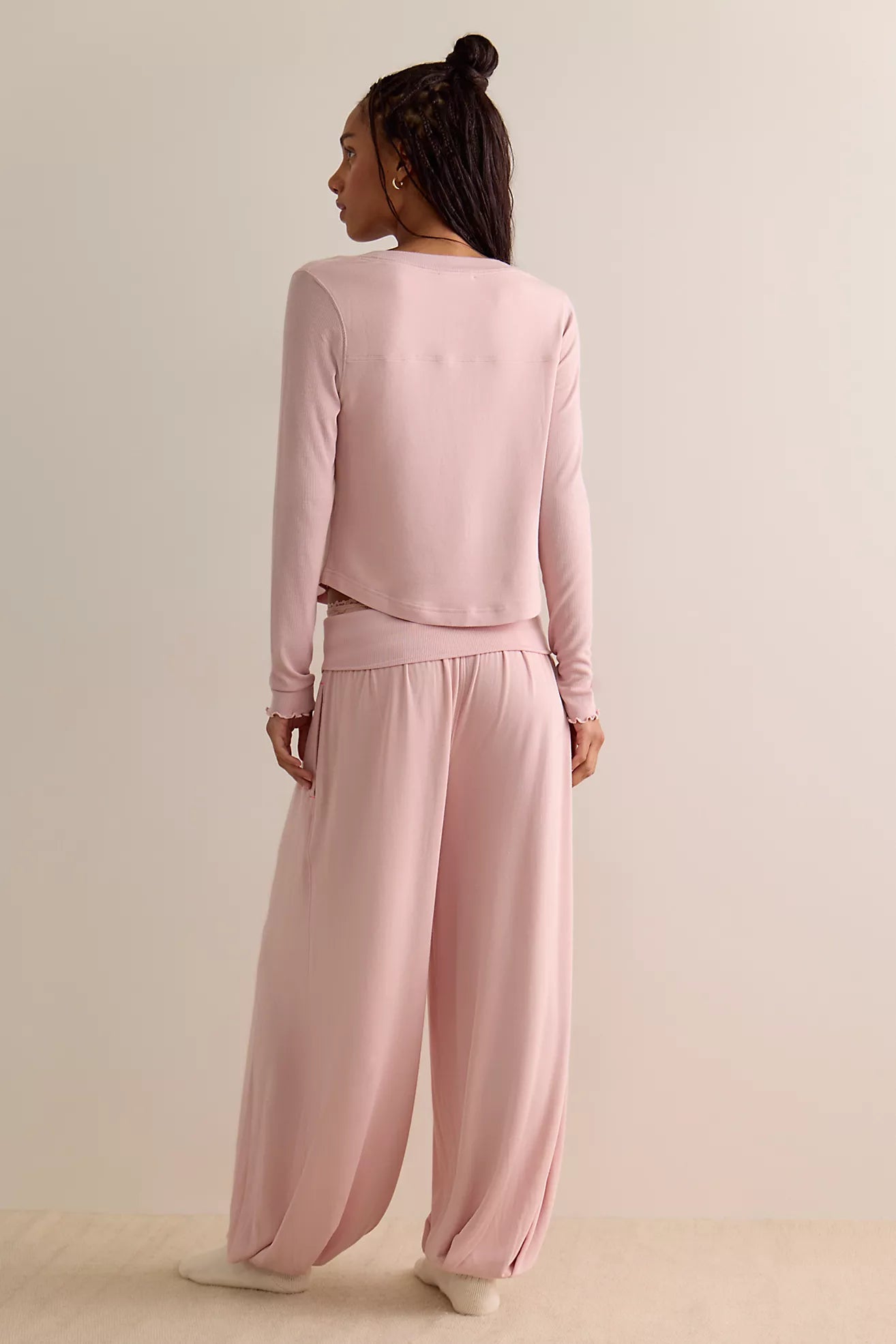 Dream State Jogger by Free People in Peach