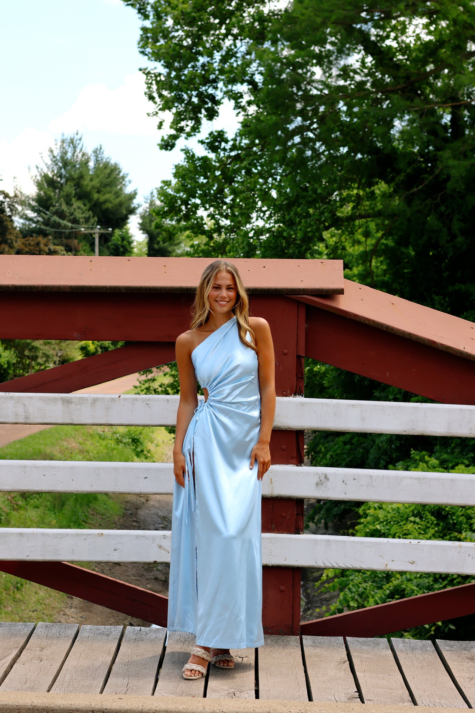 Alia Maxi Dress Azzurro Pearla