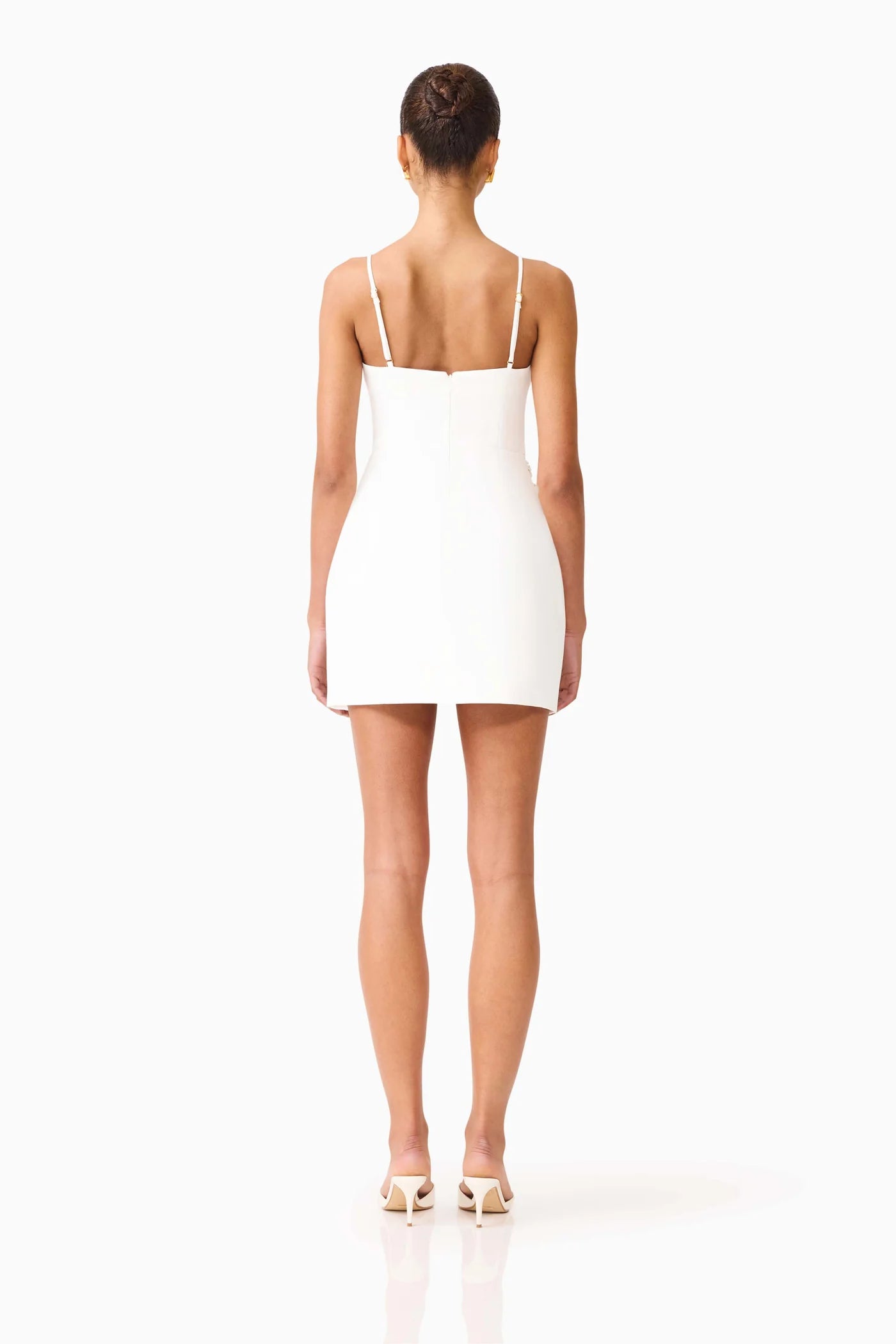 Stella Tulip Mini Dress in White by Elliatt