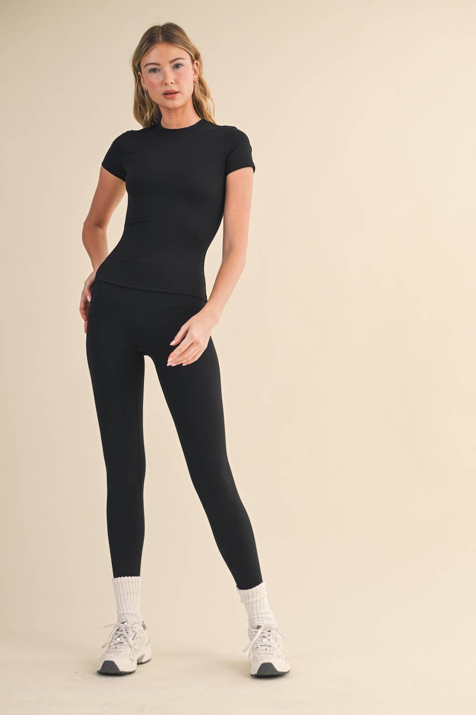 Performance Fitted Tee: Black