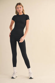 Performance Fitted Tee: Black