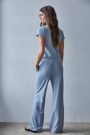 Grover Striped Set Grey Blue