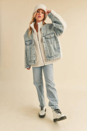 Aspen Denim Sherpa Jacket