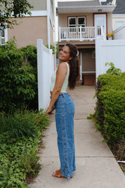 Dana Lace Up Denim Pants