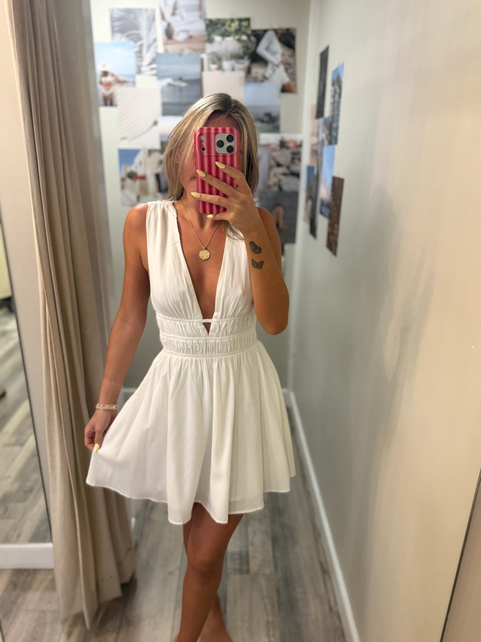 Time Flies Mini White