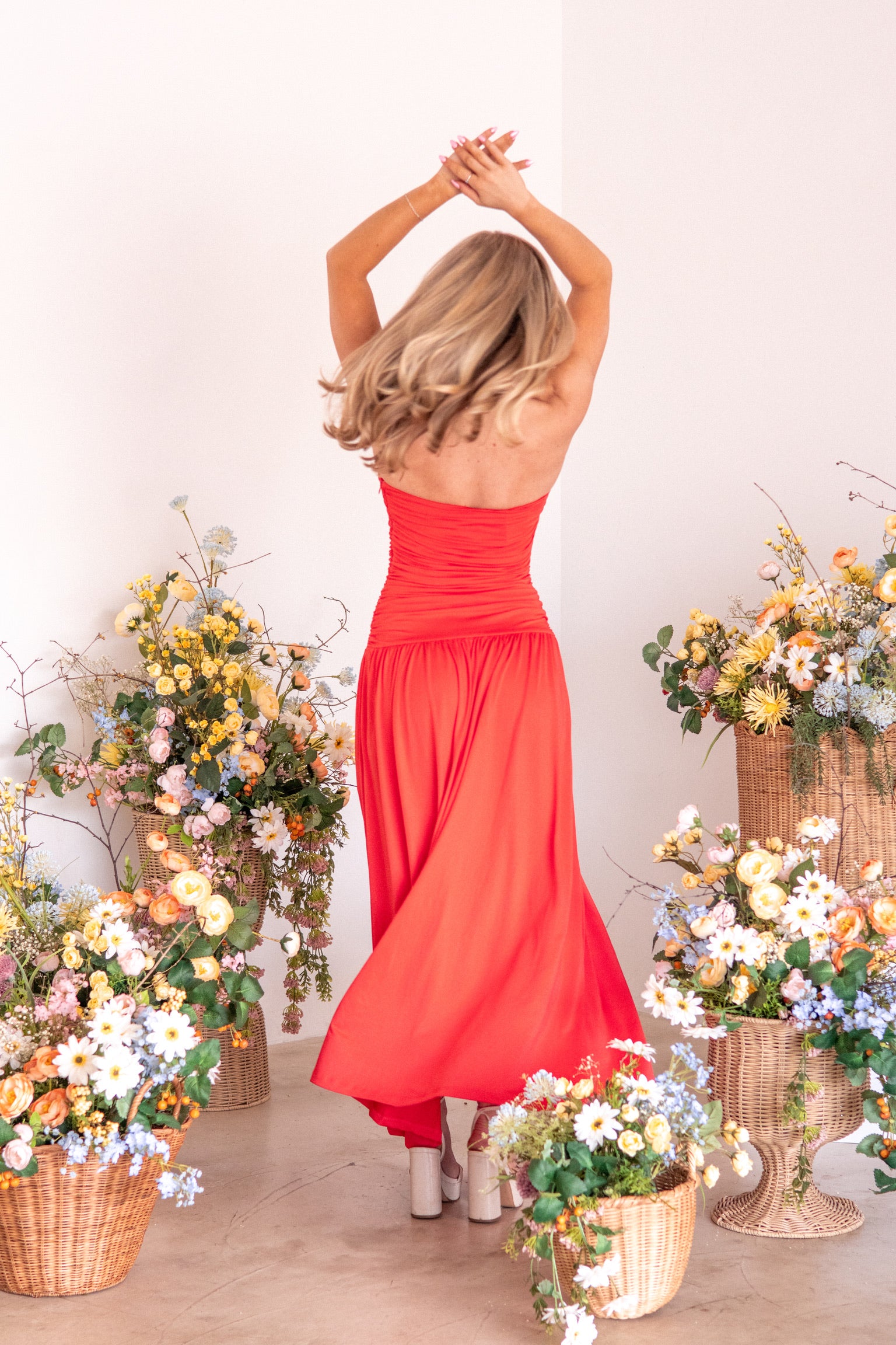Santal Dress | Coral | NIA